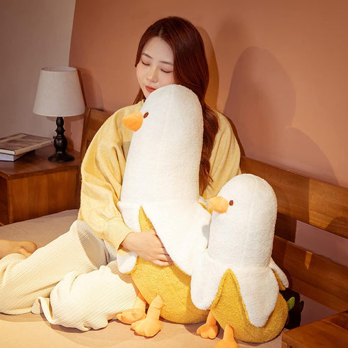 Banana Duck Plush Toy, 19.68 inch Cute Stuffed Animals Doll, Hugging Plush Pillow Gift for Girls and Boys