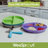 WeeSprout Divided Bamboo Plates for Kids, Kids Plates Made With Food Grade Natural Bamboo, Divided Design for Picky Eaters, Kid-Sized Reusable Tableware, Dishwasher Safe Dinnerware, Set of 4 by WeeSprout