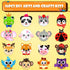 MDCGFOD 16 Pack 3 4 5 6 Arts and Crafts for Kids, Toddler Crafts Animal Paper Plate Art Kit Gift for Year Old Boys
