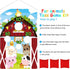 Farm Animals Toss Game with 3 Nylon Bean Bags, Indoor and Outdoor Party Game for Kids, Farmer Theme Decorations