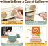 MILEFUN Set 22PCS 3-8, Wooden Coffee Play - Pretend Play Coffee Maker Toy for Kids Age Montessori Learning Toys