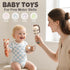 Set 0-6 3-6 Gift10-Pack Baby Rattles & Teethers Baby Toys Months, Teething Toys Months, Sensory Toys with Soft