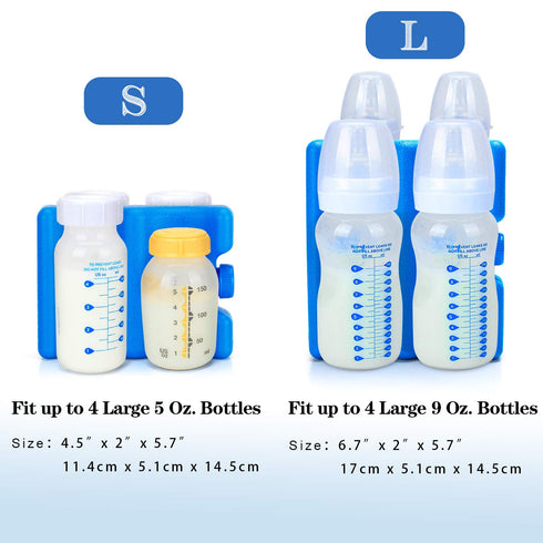 Pack, Pack Teamoy Breastmilk Ice Bottle Ice for Breastmilk Storage and Breastfeeding Working Mom, Medium