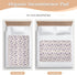 siphylline 52" 34" Purple Hedgehogs Checkered Plaid Extra Large Resuable Changing Pad Covers Waterproof Washable Crib