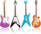 4 Pcs Miniature Guitar, Miniature Bass Model 1:12 for Mini Music Room Home Decoration