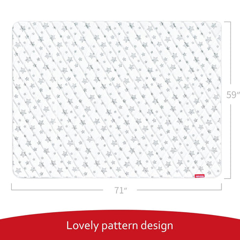 71''x59'' Moonsea Premium Foam Baby Play Mat, Playpen Mat, One-Piece Crawling Mat for Babies, Infant and Toddler, Baby
