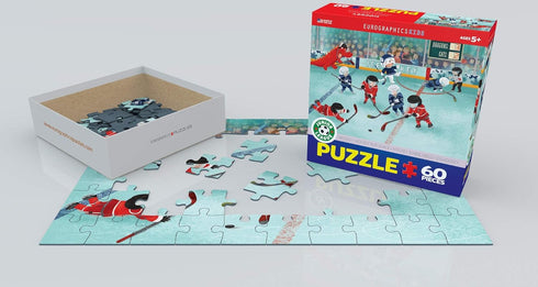 EuroGraphics Hockey Junior League Puzzle, 60-Piece, Multi