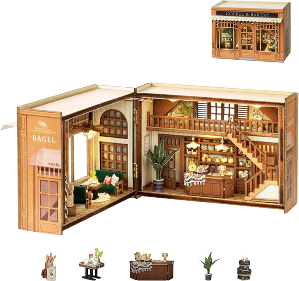 Flever Dollhouse Miniature DIY House Kit Creative Room with Furniture for Romantic