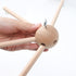 DIY Baby Mobile Kit, Hanging Frame Hanger for Crib, Decorative Natural Wooden Wind Chime Equipment for Infant Boy Girl