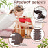 400 Pcs Miniature Dollhouse Flooring - 1:12 Scale Mini Wooden Floor Boards, Geometric Bamboo Doll House Furniture, Brown