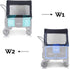 W2 WONDERFOLD Mosquito Net for Stroller Wagon Featuring Easy Access Zippered Entrance with Quick and Easy Install