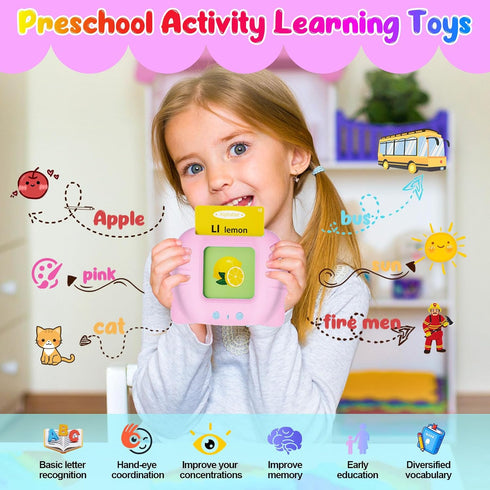 Talking Flash Cards Pocket Speech Toys, 336 Sight Words Montessori Audible Speech Buddy for Toddler Learning