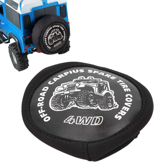 VGEBY RC Spare Tire Cover, Dustproof PU Leather for 1:10 Scale Remote Control Crawler Car Body Parts