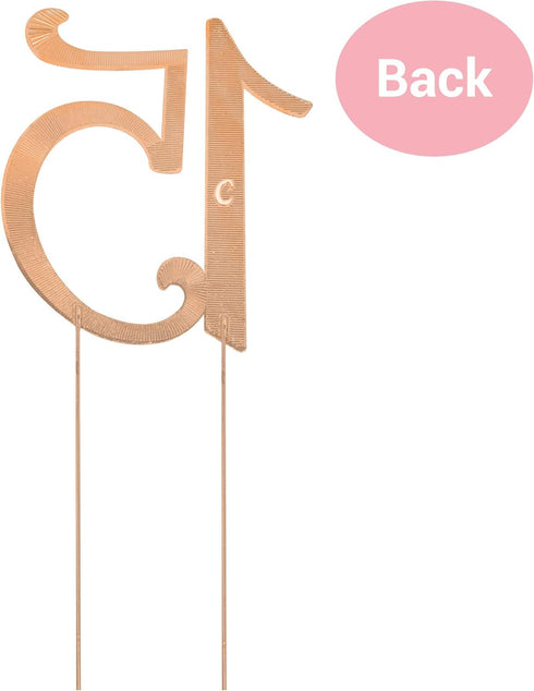 15 Cake Topper - Premium Rose Gold Metal, 15th Birthday or Anniversary Party, Sparkly Rhinestone Decoration, Protected