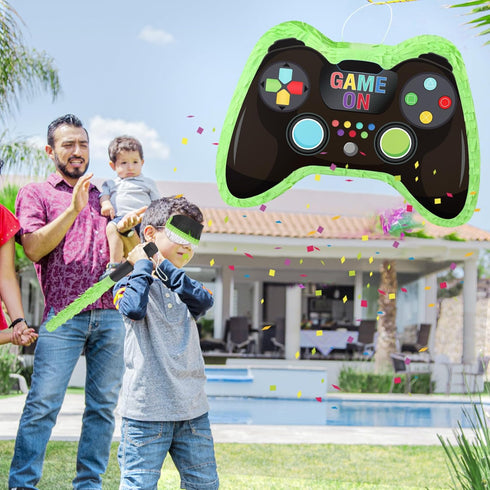 Video Game Controller Pinata - Party Supplies Set for Kids Birthday Decorations