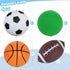 LovesTown 4PCS Sports Balls with Pump, Football, Soccer Ball, Basketball, Playground Ball for Toddlers Indoor & Outdoor