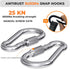 YARKOR Swing Swivel Safety Rotational Device, 30KN 360° for Web Tree Swing, Rock Climbing, Hammock, Aerial Dance
