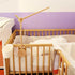 Wooden Baby Crib Mobile Arm, Beech Wood, Adjustable Mounting Bracket, Rotatable