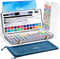 JusArt 108 Colors Watercolor Paint Set,Art Supplies with Metallic Color, Detail Painting