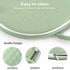 Compact Waterproof Leather Diaper Changing Pad - Green