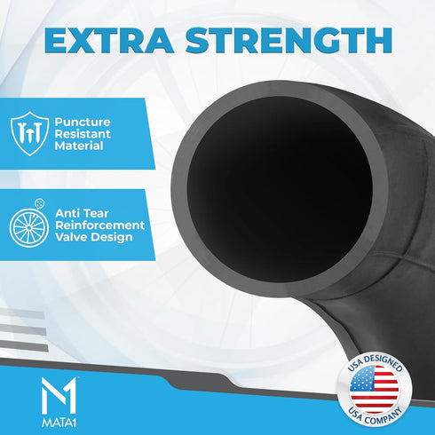 Inner Tube Tire Replacements, Two 16'' x 1.75/2.125 & One 12.5'' x 1.75/2.25 for Jogging Strollers