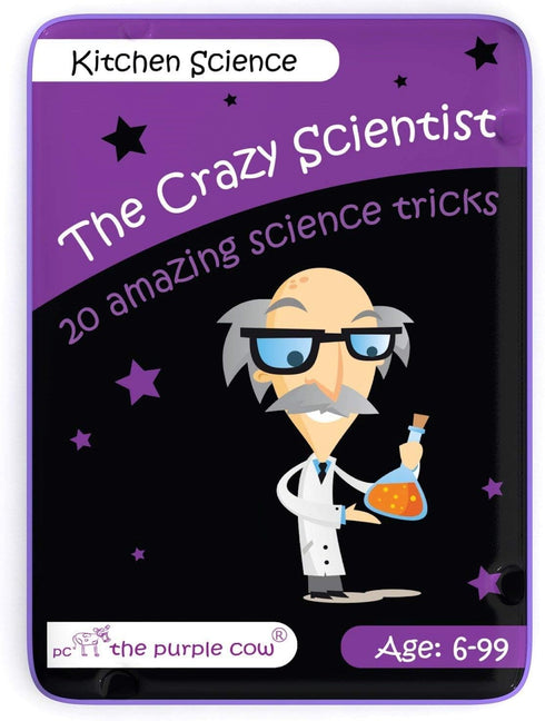The Purple Cow The Crazy Scientist Tricks Card Set, Kitchen Science Educational Games for Kids