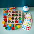 Shape Matching Game, Color Sensory Educational Toy, Geometric Quick Matching Board Game for Kids