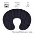 Yosoo Classic Black Print U Shape Breastfeeding Pillow Cover, Washable Nursing Pillowcase for Moms, Breastfeeding
