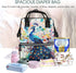 DWVTSLH Backpack Mummy Backpack Color Peacock Diaper Bag Multifunction Nappy Bags Waterproof Large Capacity Travel