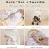 36"x40" Flounce Muslin Baby Blanket - Cotton Quilt Blankets for Toddlers - Reversible Nursery Crib Blanket for Baby