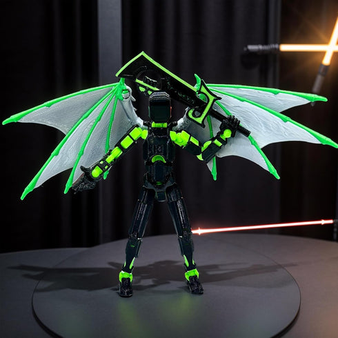 T13 Action Figure Set, Assembly Completed Titan 13 Action Figures, 3D Printed Movable Robot Toy for Kids Adults