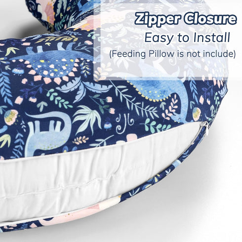 2 Pack Pea Pod Nursing Pillow Cover Soft & Adorable Slipcovers for Breastfeeding Pillows, Comfortable Stretchy Feeding