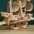 3D Wooden Sailboat Puzzle for Adults, Wood Block Puzzle Model Building Kit, Gift for Birthday/Father's Day