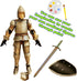 Fine 3D Printed Medieval Knight T13 Figure, Full Body Movable Toy, Metallic Silver Craft for Kids/Friends (Gray)