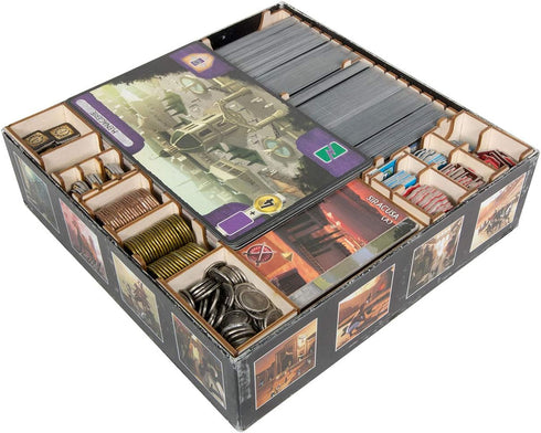 The Broken Token Game Organizer for 7 Wonders and Expansions, including Armada