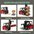 Set 11 6+ RC Forklift with Trailer, Kids Forklift Construction Toys with Lift Fork & Hook & Flatbed, Channel Kids