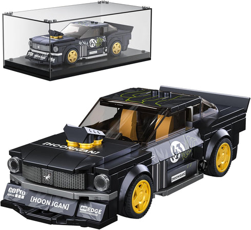 Mould King Speed Champions Car Building Toys with Acrylic Display Case Model Race Car Toy Building Blocks Kit 27024 for