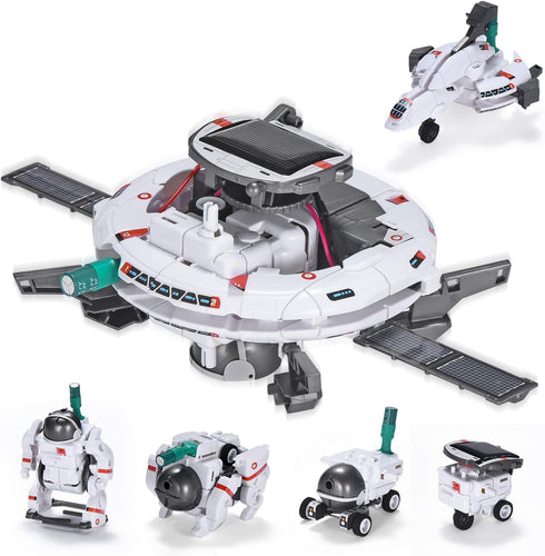 AESGOGO STEM Projects for Kids Ages 8-12, 6-in-1 Solar Robot Toys Science Kits, DIY Educational Building Space Toy