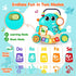 WITALENT Baby Toys 6-12 Months - Dinosaur Piano Music Light Up Toys for 1 Year Old Boys Girls, Interactive Keyboard