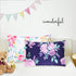 2 Pack, 13"x 18" 14"x19", 100% Toddler Pillowcase Purple Flower Kids Pillow Cover for Sleeping, Fit Sized Or Silky Soft