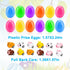 12PCS Easter Eggs Filled with Pull Back Car Toys, Easter Basket Stuffer for Toddler Boy Girl, Plastic Easter Eggs
