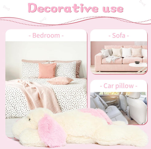 MorisMos Large Dog Stuffed Animal 31 Inch, Soft Puppy Plush Pillow for Girls Kids