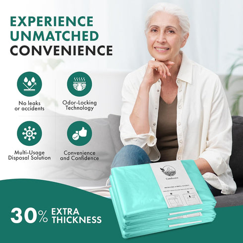 8 Pack 280 (8pk) Adult Diaper Liner Refills, Compatible with Janibell Akord Slim Model, Adult Diaper System
