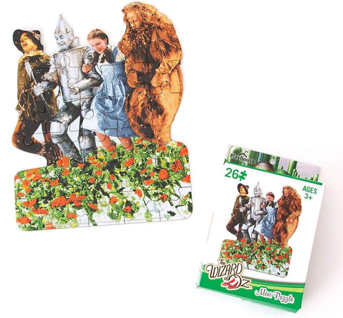 Playhouse Wizard of Oz Poppy Fields 26-Piece Mini Puzzle for Kids, Die-Cut Shaped