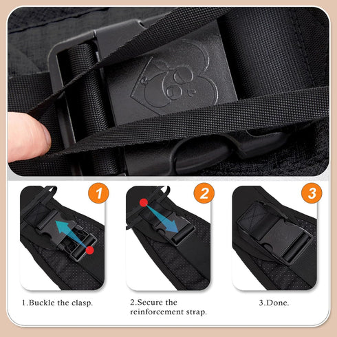 25-60lbs, Baby Carrier Newborn to Toddler - Adjustable Sling Carrier for Comfortable Hands-Free Carrying (Black)