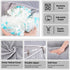 Chilling Home Memory Foam Pregnancy Pillow, J Shape Pregnancy Pillows for Sleeping, Body Pillow for Adults, Maternity