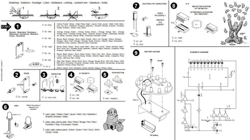 Velleman MK152 MiniKit Spinning LED Wheel