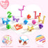 28 Packs JOYIN Valentine's Day Cards with Snake Twist Toys for Kids, Snake Twist Puzzle Magic Stress Relief Fidget Toys