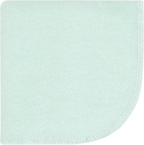 10Pk, Hudson Baby Unisex Baby Flannel Washcloths, Eucalyptus One Size