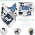 MilSall Set Personalized Swaddle Blanket With Hat and Bow Headband - Custom Newborn Receiving Blankets - Baby Girl Boy